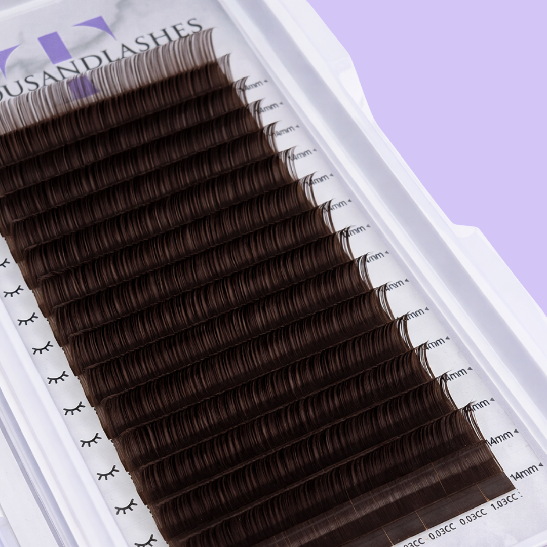 brown volume lash extensions