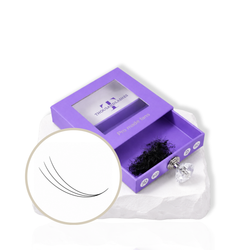 3D pro-made volume lash fans in 0.07 single length