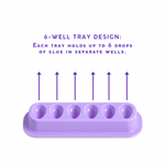 50-pack adhesive glue trays