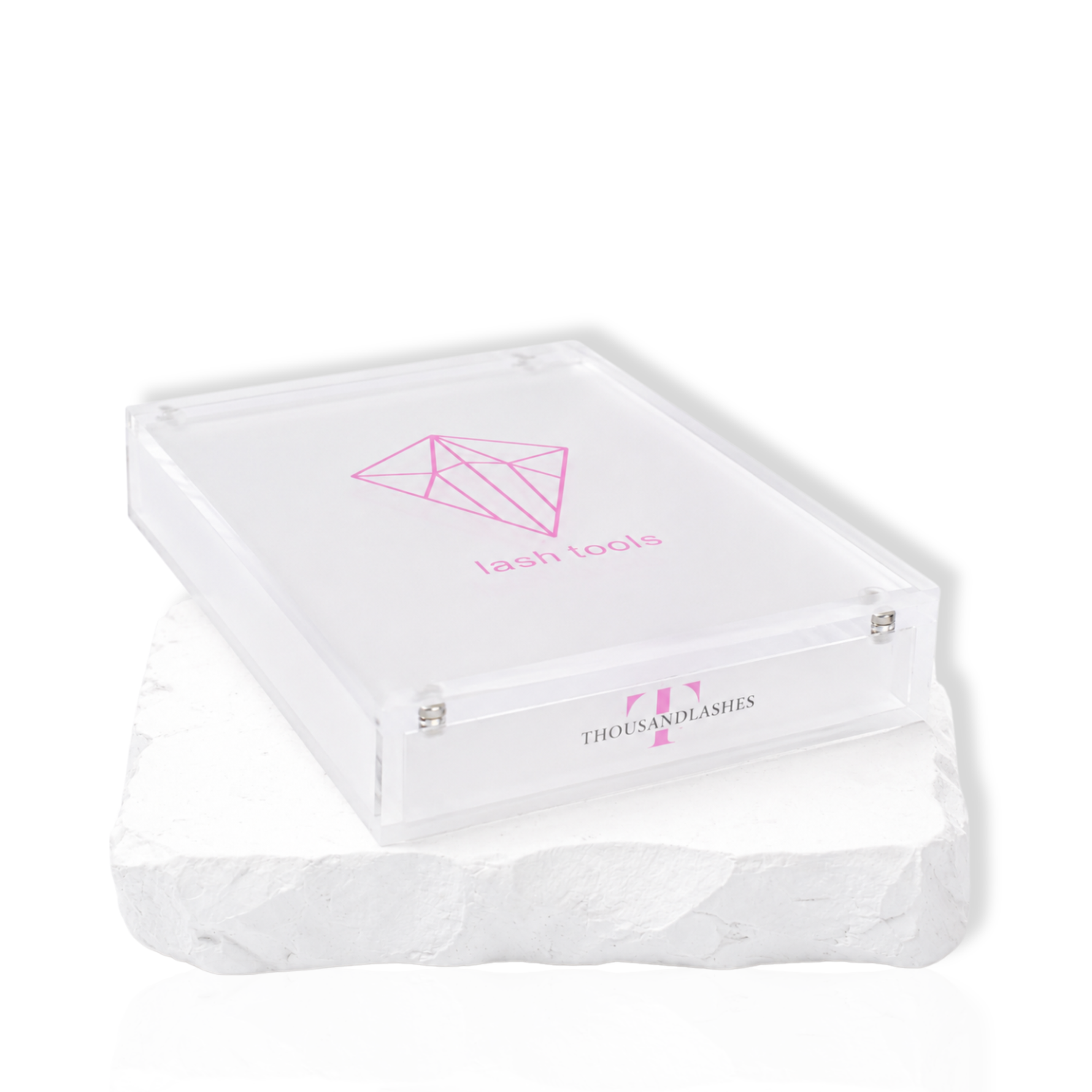Acrylic lash tweezer case