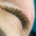 Brown colored lashes
