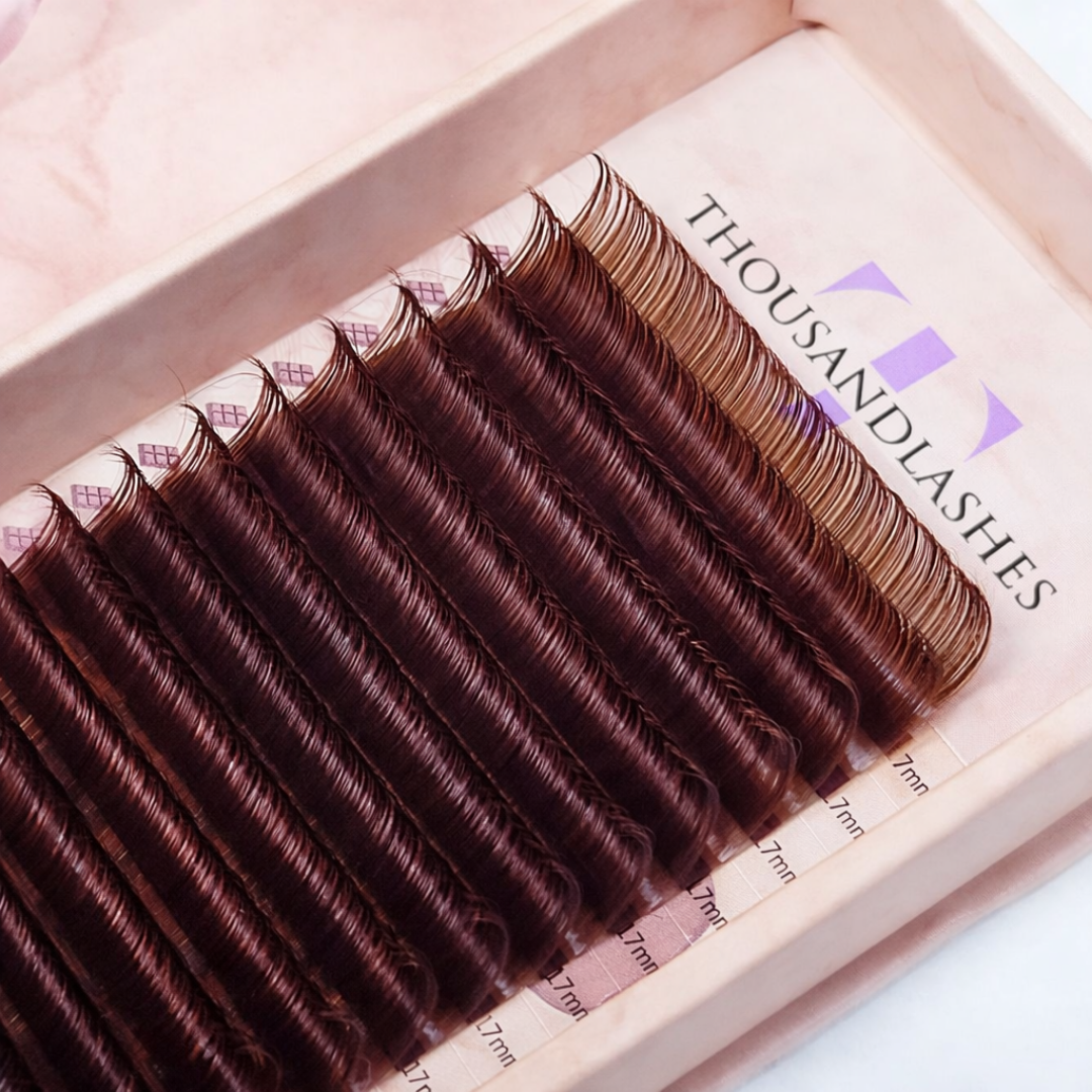 Brown Lash Extensions for Lash Artists