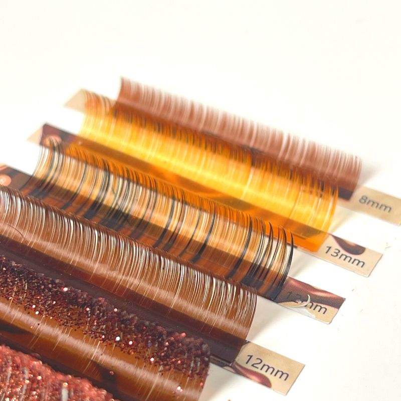 brow colored lashes