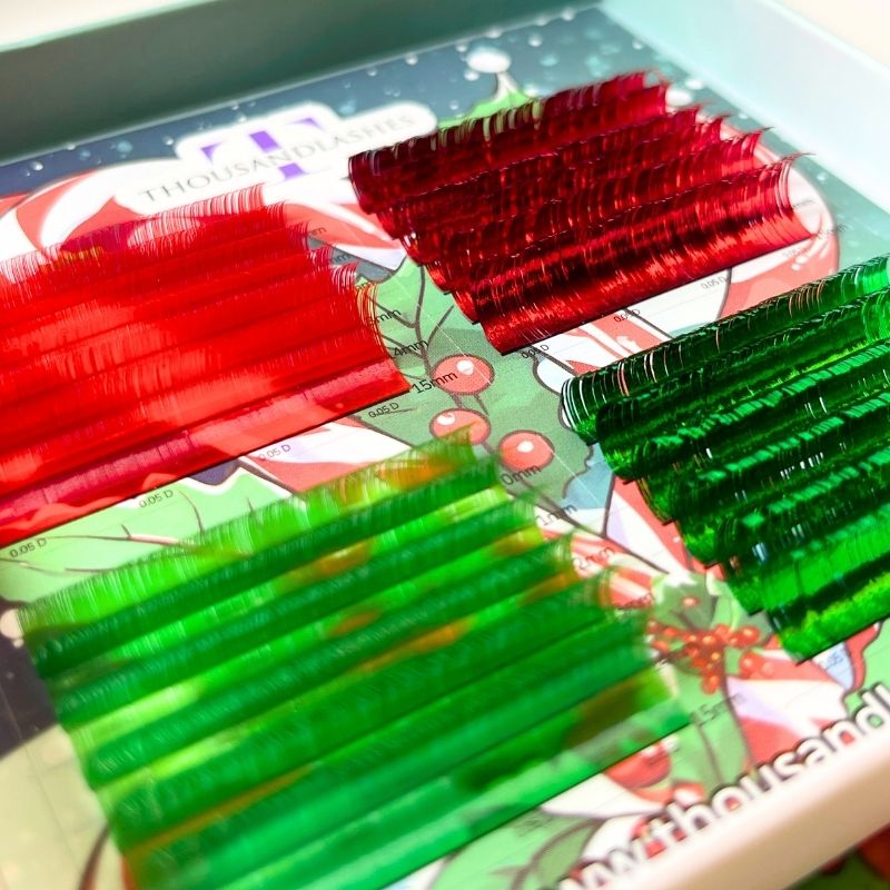colored volume lash extensions tray
