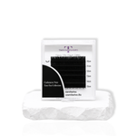Easy Fan Lashes sample size box showing pre-made volume lash fans for faster lash extension application