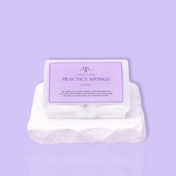 Eye-shaped practice sponges