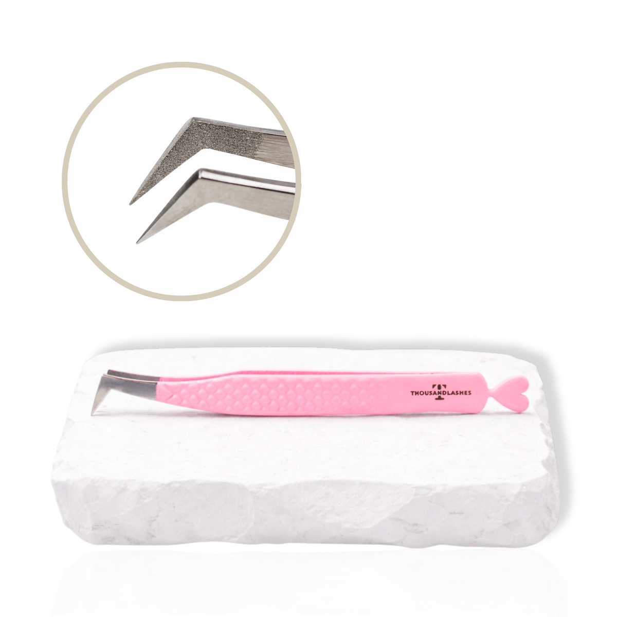 Hearts diamond grip lash tweezer