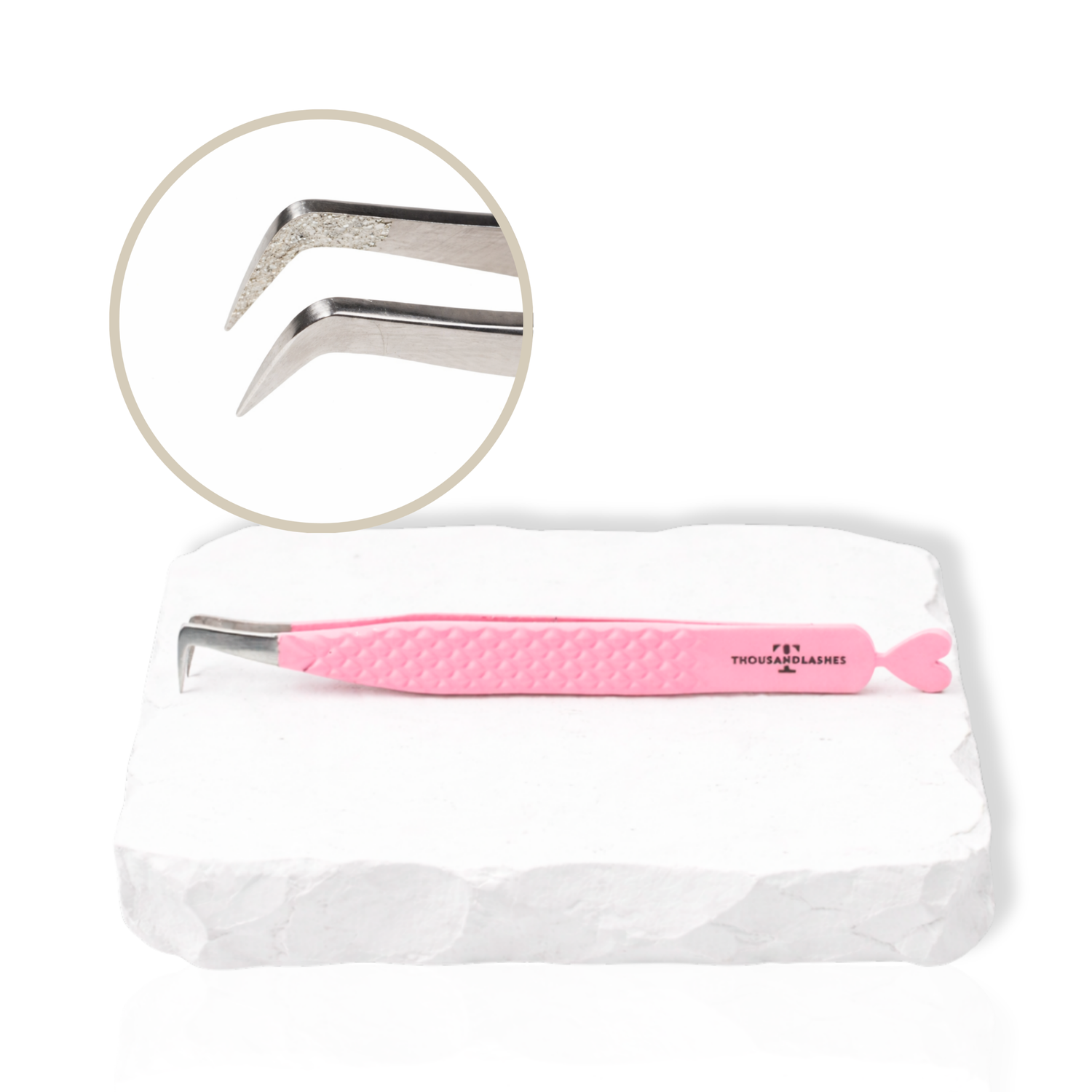 Hearts diamond grip oblong tweezer