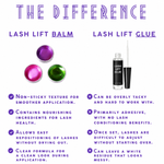 Jelly lash lift balm vs. lash lift glue