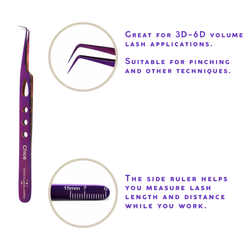 Lash extension tweezers