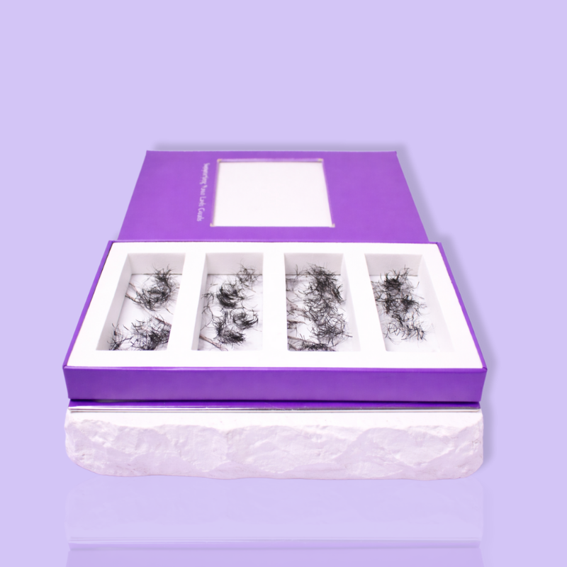 Mixed length premade lash fans