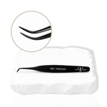 Noir Collection lash tweezer feature image showing isolation tweezer tip for separating natural lashes before extensions.