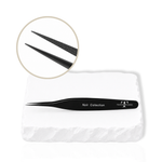 Noir Collection lash tweezer feature image showing volume lash tweezer design with grip detail and built-in ruler.