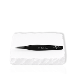 Noir Fiber Tip Straight Isolation Tweezer