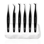 Noir Fiber Tip Tweezer Kit