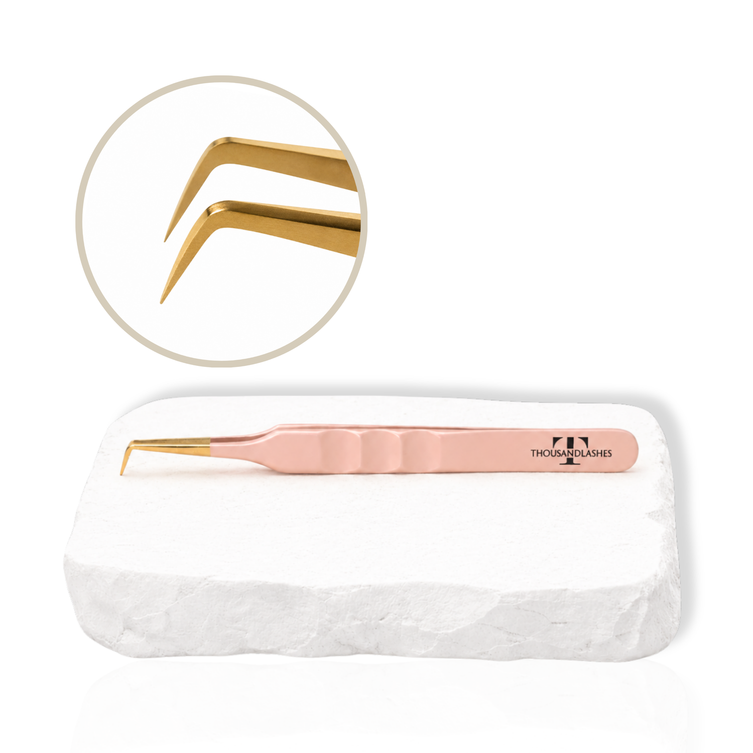 Nude 90 Degree Lash Tweezer