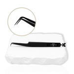 Premium black 90 degree eyelash tweezer