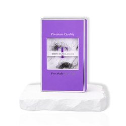 Pro-made volume fans mixed length lash extensions