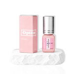 Product with box and bottle on white platform 
ThousandLashes Optite Low Humidity Adhesive lash glue for eyelash extensions with 0.5 second dry time and thin viscosity