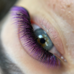color eyelash extensions