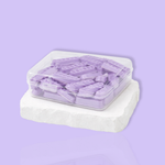 Purple glue trays for lashes
