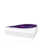 Purple precision lash tweezers with pointed tips