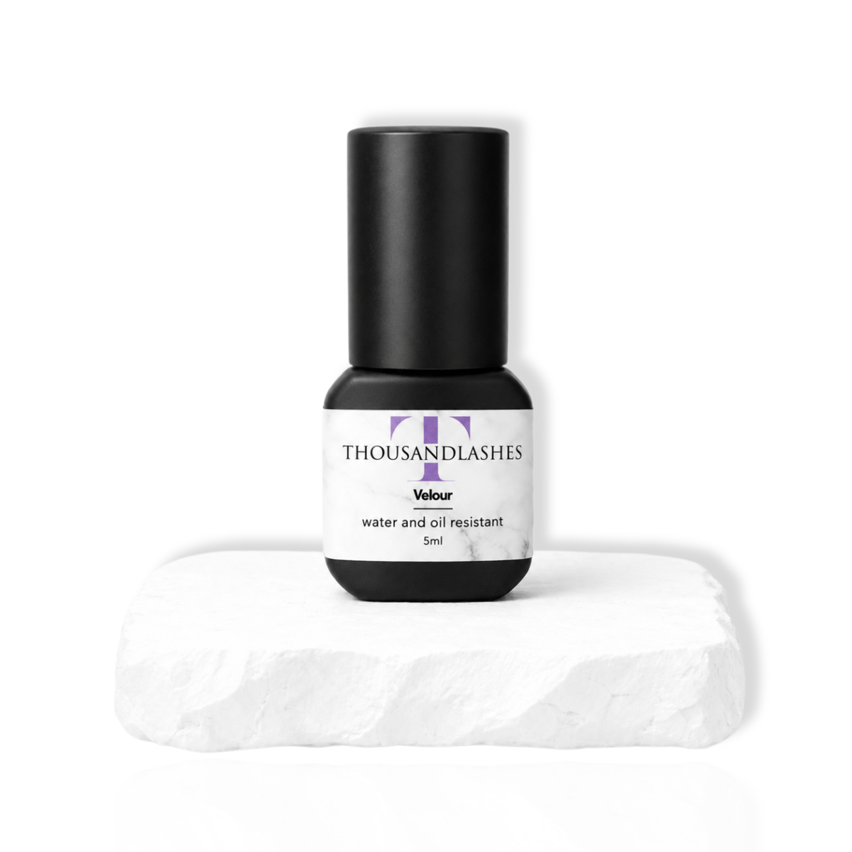 Single bottle product image
ThousandLashes Velour Lash Adhesive 5ml seamless black lash extension glue with thin viscosity and fast drying formula