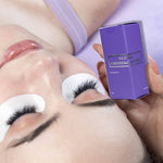 ThousandLashes Ultra Crystal Bond lash adhesive used during professional eyelash extension treatment for long lasting retention