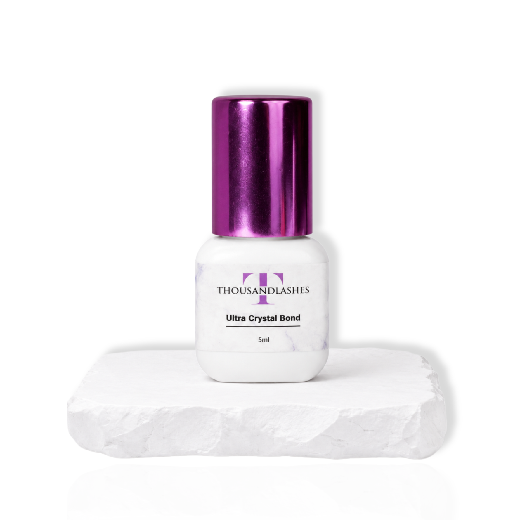 ThousandLashes Ultra Crystal Bond seamless black lash adhesive with 0.5 to 1 second dry time for volume lash extensions