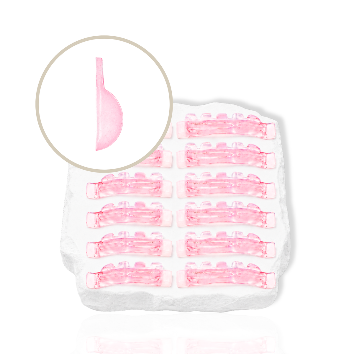 U-shape lash lift rods