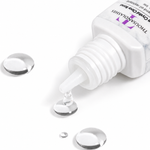 Ultra Crystal Clear Bond clear lash extension adhesive drop showing transparent formula for colored lash extensions