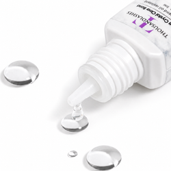 Ultra Crystal Clear Bond clear lash extension adhesive drop showing transparent formula for colored lash extensions