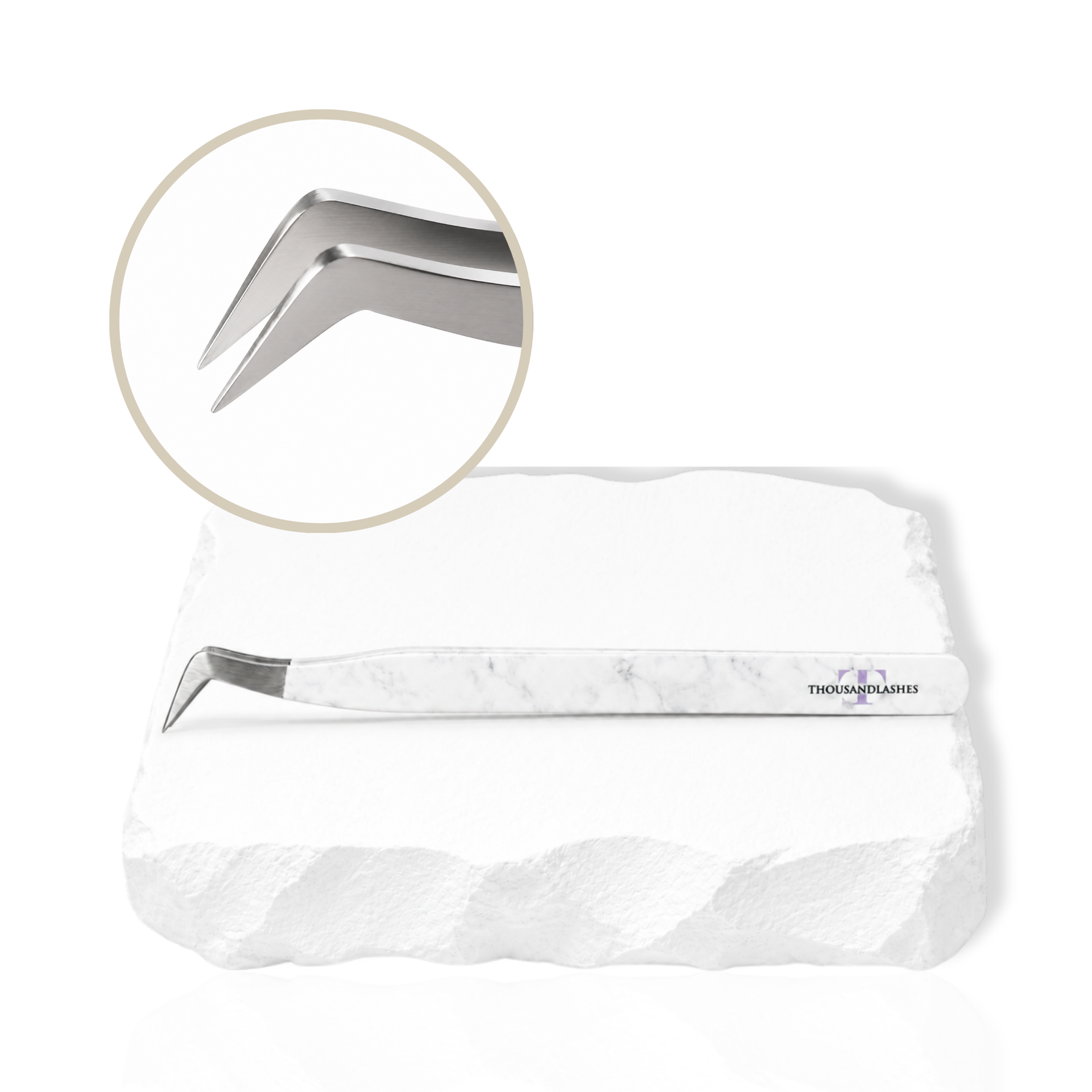 boot style lash extension tweezers