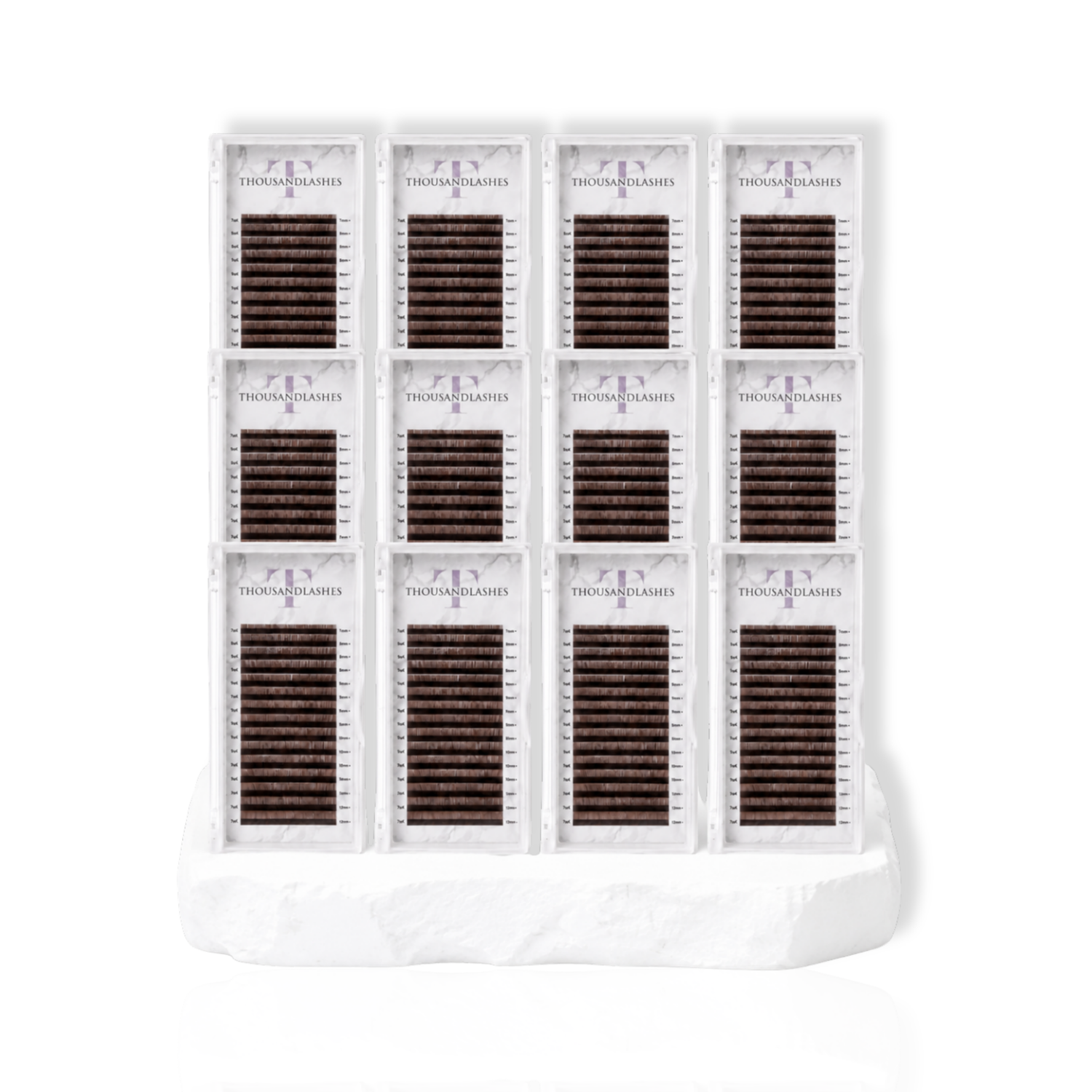 12 TRAYS | CASHMERE BROWN COLLECTION VOLUME LASHES