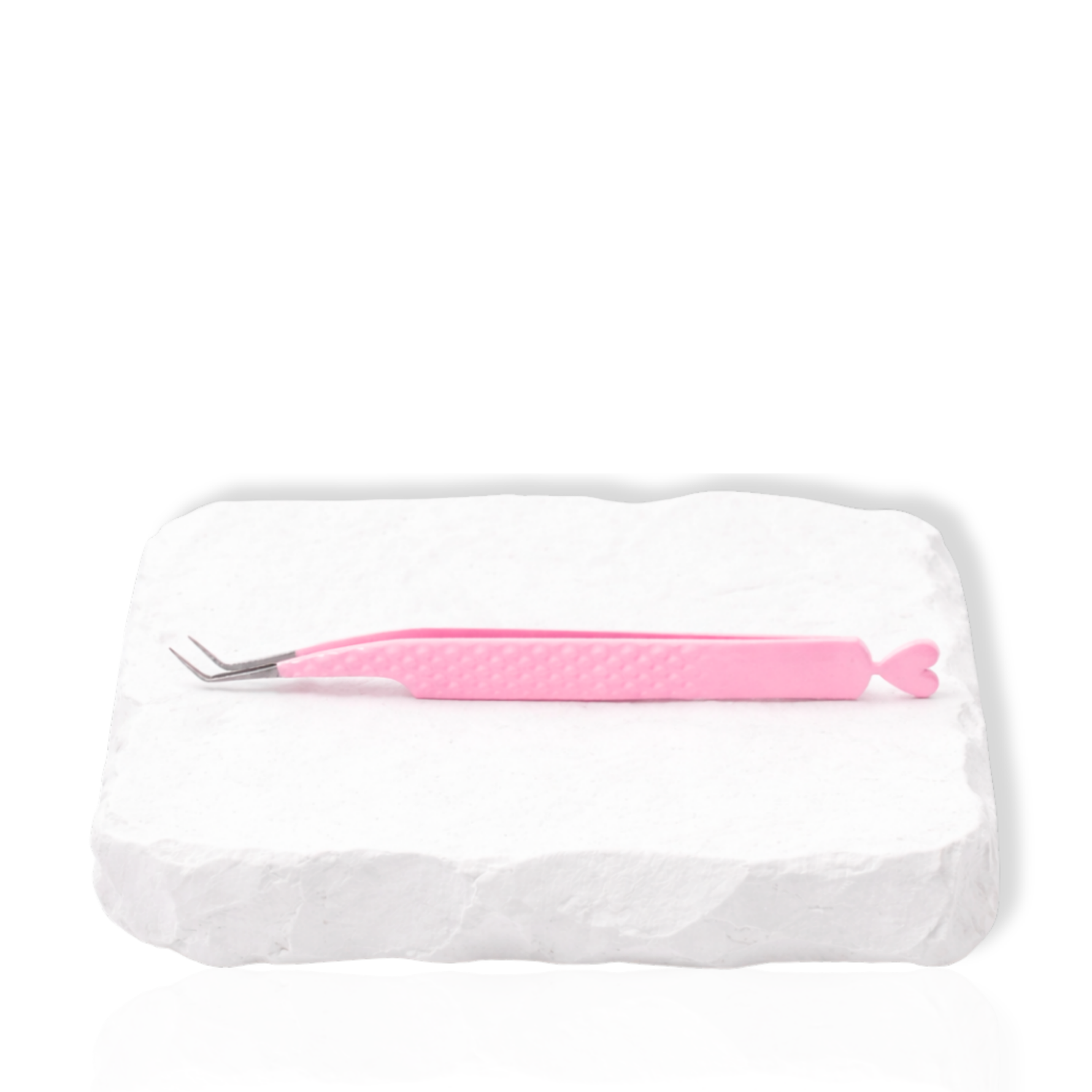 heart shaped grip lash tweezers