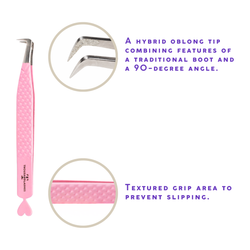 precision lash tweezers oblong