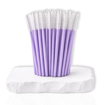 purple disposable spoolie brushes