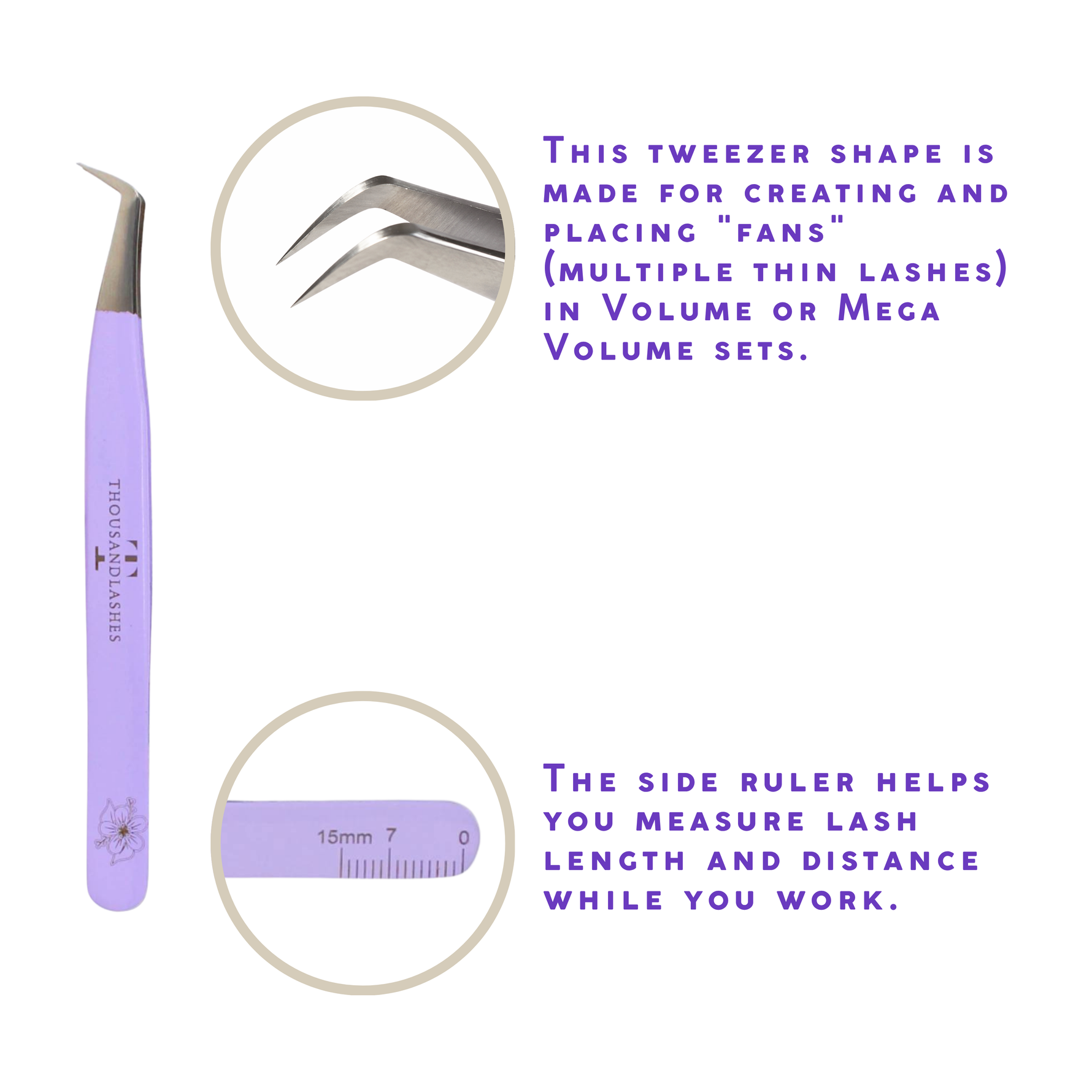 spring collection lash extension tweezers
