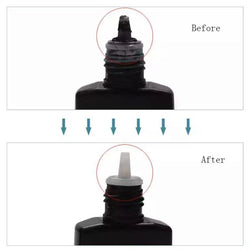 How do I change my eyelash glue nozzle?